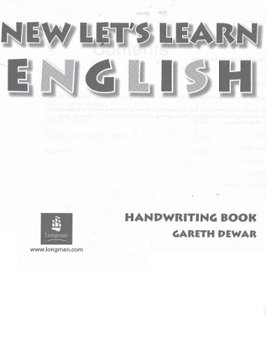 New Lets Learn English 1 Handwriting Book