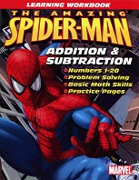 Learning Workbook - The Amazing Spider Man Addition and Subtraction