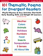 SCHOLASTIC 101 Thematic Poems for Emergent Readers Grades PreK-2