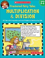 SCHOLASTIC Funny Bone Books - Fractured Fairy Tales Multiplication and Division Grades 4-6