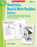 SCHOLASTIC Nonfiction Read and Write Booklets Holidays Grades 2-3