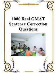 1000 Real GMAT Sentence Correction