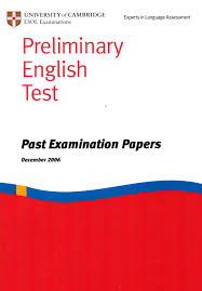 PET Past Examination Papers December 2006