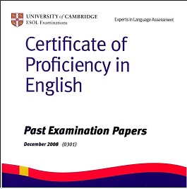 CPE Certificate of Proficiency in English Past Examination Paper December 2008