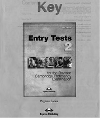 CPE Entry Tests 2 Student Book Key
