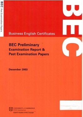 BEC Preliminary DECEMBER 2003