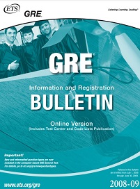 GRE Information And Registration Bulletin