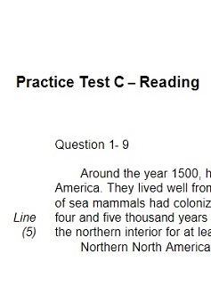 ACT Practice Test C Reading