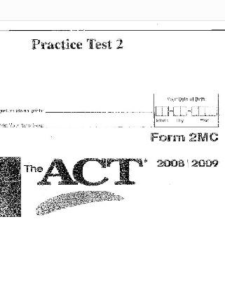 The ACT Official Guide Practice Test 2