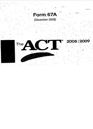 The ACT Official Guide Practice Test 5