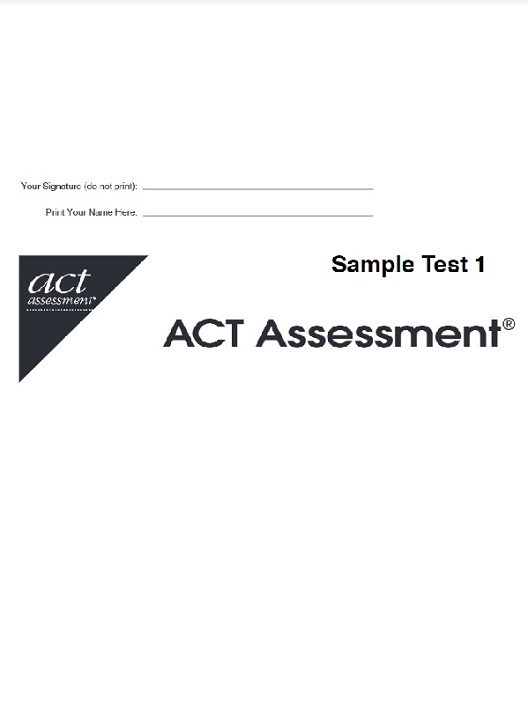 Real ACT Tests 1996 Form 1ST