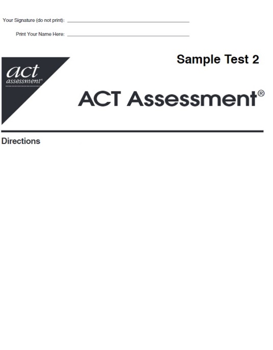 Real ACT Tests 1997 Form ST2