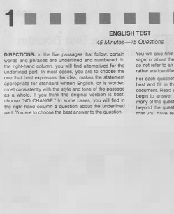 Real ACT Tests 2008 Form 61B