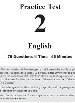 Full-length ACT Practice Test 2