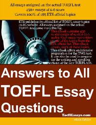 Answer To All Toefl Essay Question