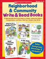SCHOLASTIC Neighborhood and Community Write and Read Books